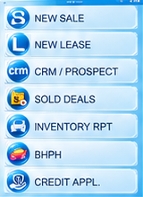 DealerDevice Online dealer software running on a tablet